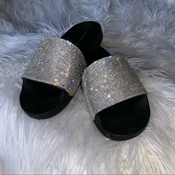 madden girl bling slides